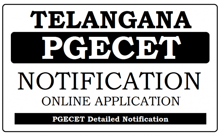  Telangana PGECET Notification 2020