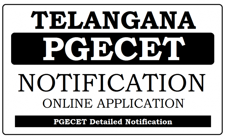 Telangana PGECET Notification 2020