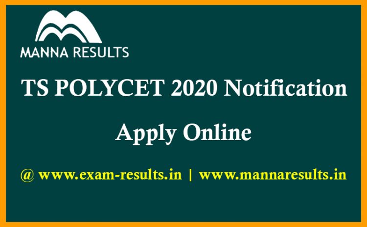  Telangana POLYCET Notification 2020 Apply Online