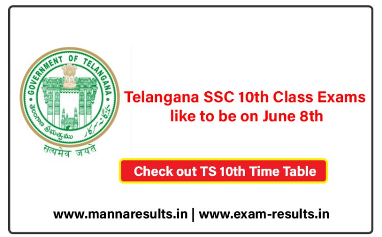  Telangana SSC 10th Class Exam Time Table Released