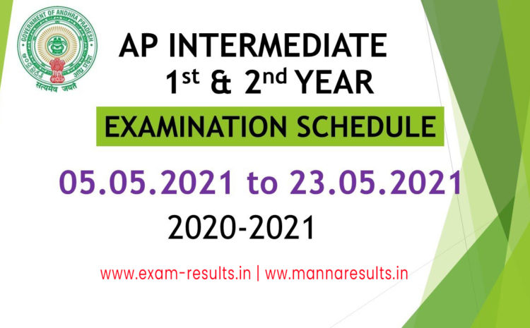 AP Inter Exam Time Table 2021