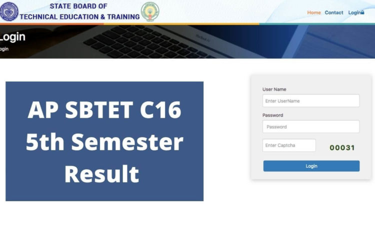 AP SBTET Diploma C16 5th Sem Results 2021