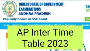  AP Intermediate TimeTable 2023 Download